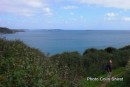Colin on the coast path, taken looking towards Falmouth