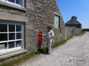 Lundy can print its own stamps, there is only one postbox and the mail leaves twice a week