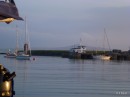 The Pier at Balfour Bay, Shapinsay. Both visitors buoy