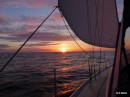 Sailing to The Orkney Islands, 3am sunrise