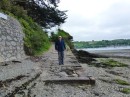 Colin walking around Helford Passage side of the river. 