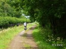 Cycling down to the far end on the Crinan Canal, very easy cycling on the flat.