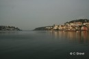 Fowey viewed from the mid-river pontoon