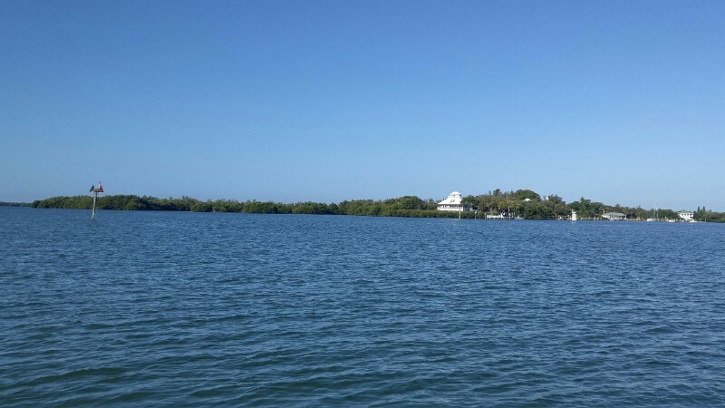 Cabbage Key: Looking West to Marker 60 ICW and entrance to Cabbage Key