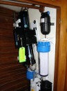 Our new watermaker--it still needs the hoses run but we are getting closer to getting the job done.
