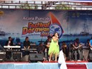 Entertainment at the Derawan Festival.  Big stage and LOUD music.