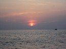 Sunset at Gaya Island in Malaysia.