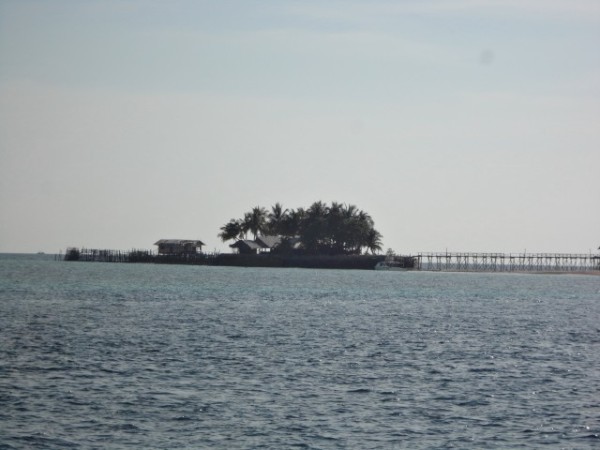 Roach Reef.  A manmade island now deserted.