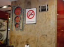 No smoking at Pizza Hut.