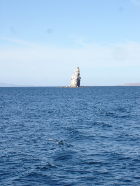 The rock just outside Agua Verde harbor.