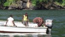 Fishermen making a successful sale on the N. Coast of Trinidad