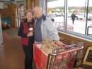 Carol and Art Smith after shopping at Trader Joe
