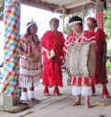 These Amerindian ladies chanted and drummed for the KETI KOTI celebrants.