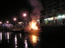 The burning of the Devil on the quai - Carnaval is over and Lent has started; and another party is underway!!