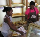 This is where we started our day each morning in Pointe-a-Pitre - eating baguettes and drinking espresso.  Yum-Yum!!
