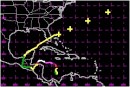The track of Hurricane Mitch as it regained strength and sped to the northeast, and a rendezvous with S/V Kampeska... 