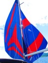 Wing-on-Wing with Assymetric Spinnaker  on RollGen and new Stays