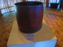 Ancient drum made with an adze and used for communication across the island.  It would have been covered with shark skin.