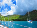 Hanamaenoa Bay - one of the most beautiful in the Marquesas