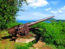 American WWII Cannon guarding the Pass