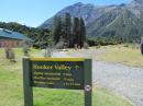We head up the Hooker Valley towards Mt. Cook.