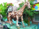 Palm leaf horse statue