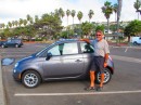 Our adorable little Fiat - we had great fun exploring the San Diego area