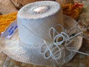 ...a gorgeous hat with mother of pearl crown!