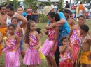 Then the dancing begins with the young children first.  Through the performances, people stuff money into the dancer