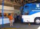 Local Bus stop at the market in Los Mochis