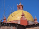 Attractive dome on the church is a landmark