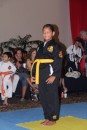 Anne attending her first martial arts tournament in Cancun.