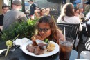 Roast beef and yorkshire pudding, turns out to be prime rib and giant popover! Savannah, GA