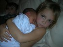 DSCN1368_1_1: Kara loving her cousin baby Lily