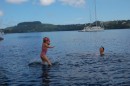 NiueTonga 076_1_1: Kara takes one of her many jumps off the boat in Tonga