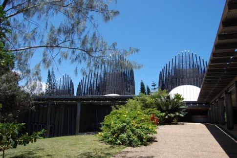 The museum at Noumea is an interesting architectural structure