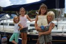 Kids from New Zealand on sailboat "Innocenti" hung around Cammeray marina for Christmas with us