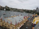 view from the ferris wheel at Sydney
