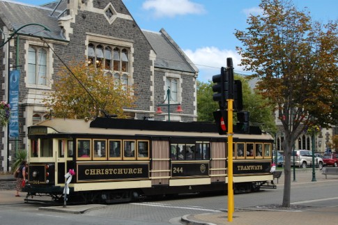 Cable car for tourists, Christchurch