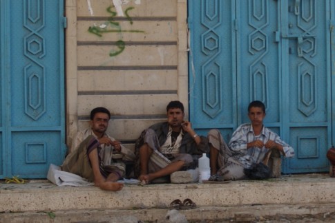 lazy stoned men, aden, Yemen
