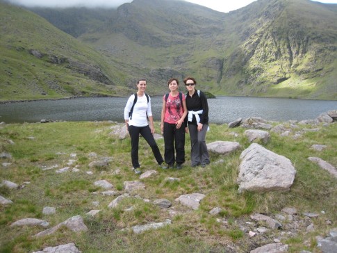 Mary, Martina and Mags en route up the mountain