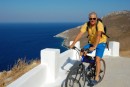 Riding our bikes in Leros