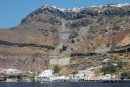 Santorini from the harbor