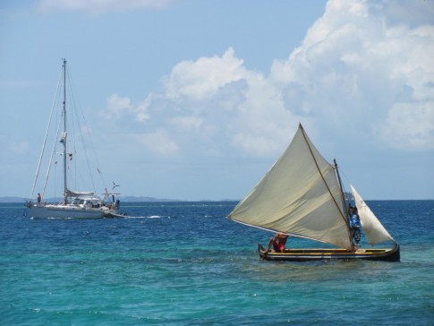 Local sailboat floats past Magnum