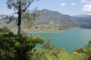 View of the lakes en route to Mt Batur volcano