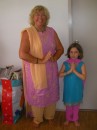 Nanny Linda and Caylan in Indian kameeze outfits