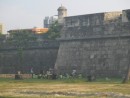 part of wall around Old Cartagena