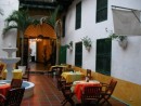 hidden courtyard cafe Cartagena