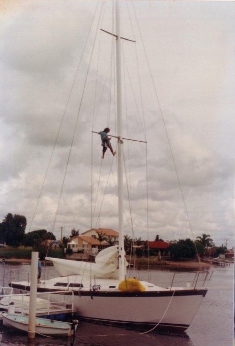 Captain up the mast Buddina 1994