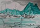 Bora Bora Anchorage			$425	ink,acrylic wash paper		400X575		615X900 white mount/frame
SOLD
